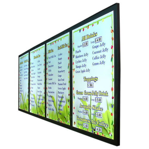 A2 x4 Flat Panel LED Menu Board System